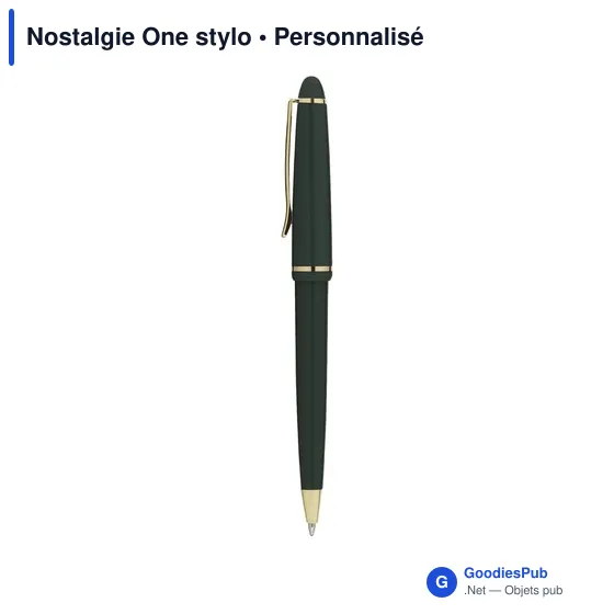 Stylo bille personnalisable Nostalgie One avec logo - Image 5