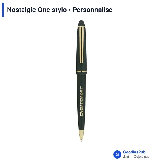 Stylo bille personnalisable Nostalgie One avec logo - Image 6