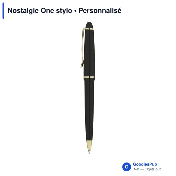 Stylo bille personnalisable Nostalgie One avec logo - Image 7