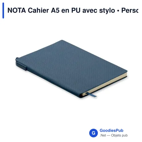 NOTA Cahier A5 en PU avec stylo
