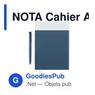 NOTA Cahier A5 en PU avec stylo - Miniature 2