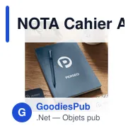 NOTA Cahier A5 en PU avec stylo - Miniature 5