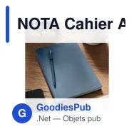 NOTA Cahier A5 en PU avec stylo - Miniature 6