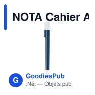 NOTA Cahier A5 en PU avec stylo - Miniature 7