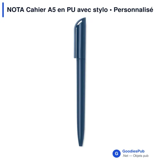 NOTA Cahier A5 en PU avec stylo - Image 7