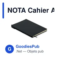 NOTA Cahier A5 en PU avec stylo - Miniature 9