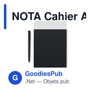 NOTA Cahier A5 en PU avec stylo - Miniature 10