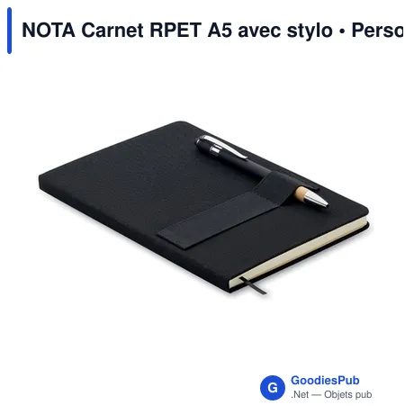 NOTA Carnet RPET A5 avec stylo