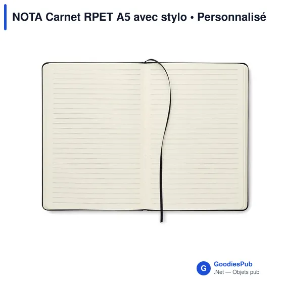 NOTA Carnet RPET A5 avec stylo - Image 2