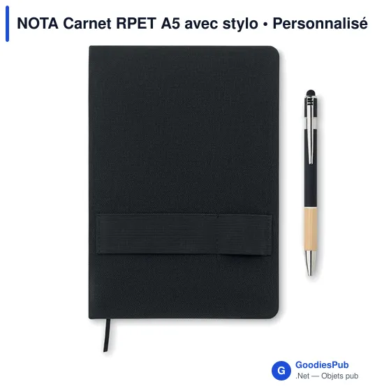 NOTA Carnet RPET A5 avec stylo - Image 4