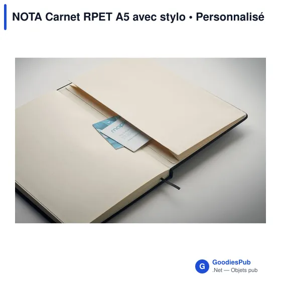NOTA Carnet RPET A5 avec stylo - Image 5