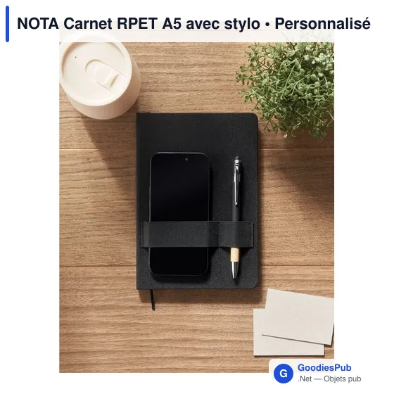 NOTA Carnet RPET A5 avec stylo - Image 6
