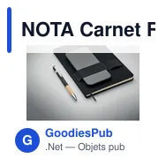 NOTA Carnet RPET A5 avec stylo - Miniature 7