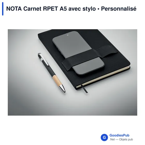 NOTA Carnet RPET A5 avec stylo - Image 7