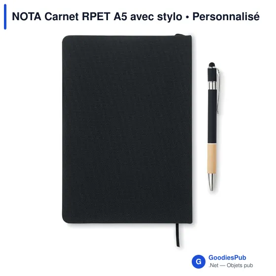 NOTA Carnet RPET A5 avec stylo - Image 8
