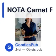NOTA Carnet RPET A5 avec stylo - Miniature 9