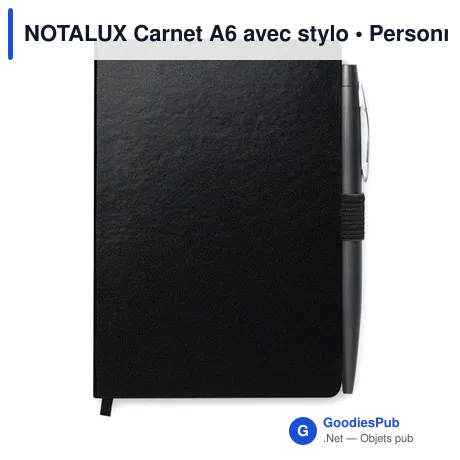 NOTALUX Carnet A6 avec stylo