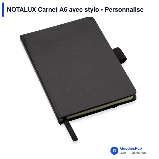 NOTALUX Carnet A6 avec stylo - Image 2