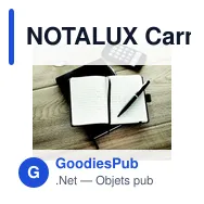 NOTALUX Carnet A6 avec stylo - Miniature 7
