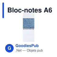 Bloc-notes A6 personnalisable Note Booq avec logo - Miniature 3