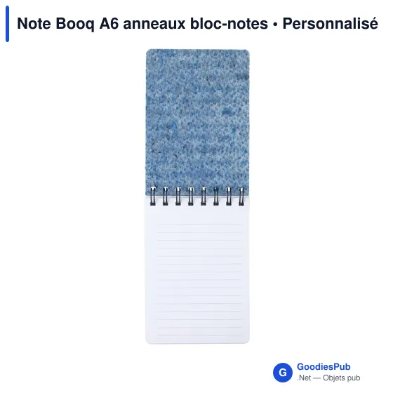 Bloc-notes A6 personnalisable Note Booq avec logo - Image 3