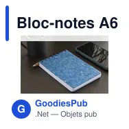 Bloc-notes A6 personnalisable Note Booq avec logo - Miniature 6
