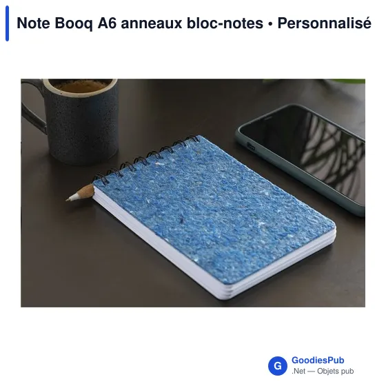 Bloc-notes A6 personnalisable Note Booq avec logo - Image 6