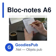 Bloc-notes A6 personnalisable Note Booq avec logo - Miniature 7