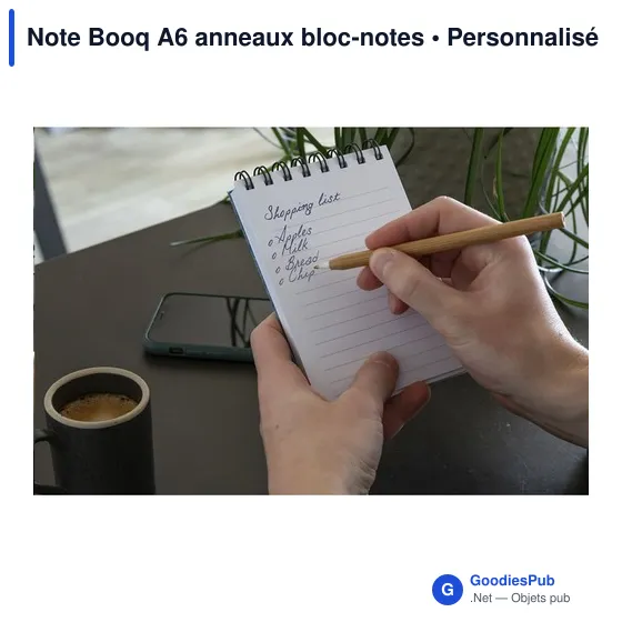 Bloc-notes A6 personnalisable Note Booq avec logo - Image 7