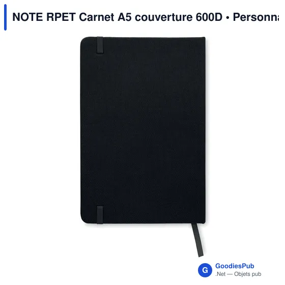 NOTE RPET Carnet A5 couverture 600D - Image 2