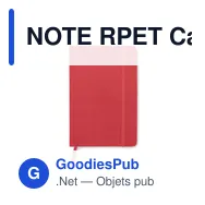 NOTE RPET Carnet A5 couverture 600D - Miniature 12