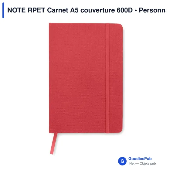 NOTE RPET Carnet A5 couverture 600D - Image 12