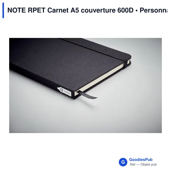 NOTE RPET Carnet A5 couverture 600D - Image 4