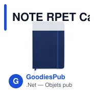 NOTE RPET Carnet A5 couverture 600D - Miniature 7
