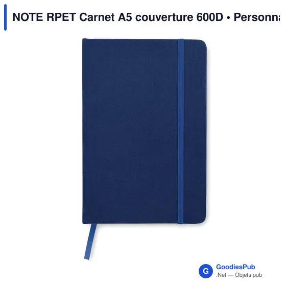 NOTE RPET Carnet A5 couverture 600D - Image 7