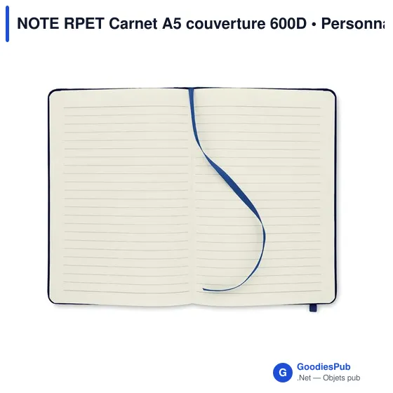 NOTE RPET Carnet A5 couverture 600D - Image 8