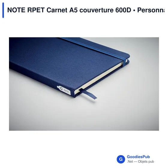 NOTE RPET Carnet A5 couverture 600D - Image 9