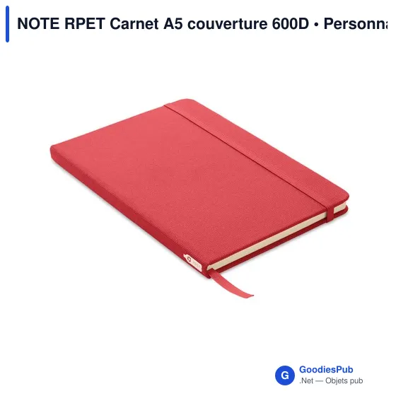 NOTE RPET Carnet A5 couverture 600D - Image 10