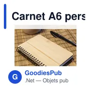 Carnet A6 personnalisable en déchets de pierre et bambou avec logo - Miniature 6