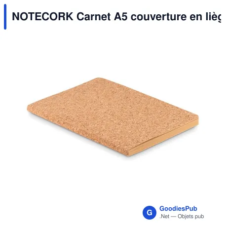 NOTECORK Carnet A5 couverture en liège