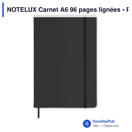 NOTELUX Carnet A6 96 pages lignées