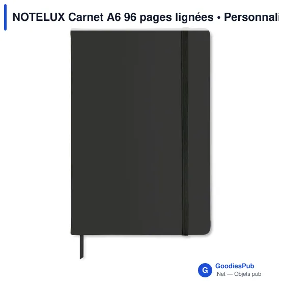 NOTELUX Carnet A6 96 pages lignées - Image 1
