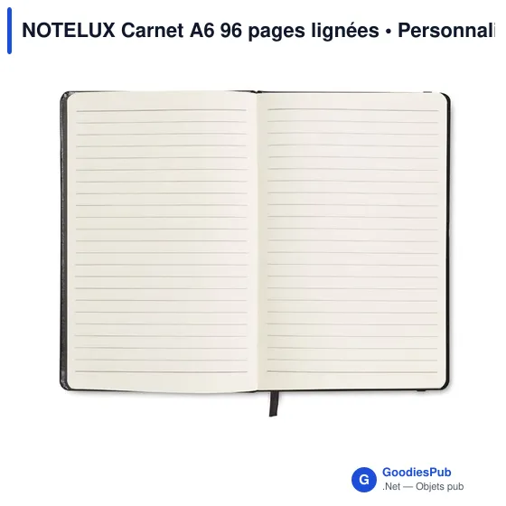NOTELUX Carnet A6 96 pages lignées - Image 2