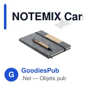 NOTEMIX Carnet A5 RPET et stylo - Miniature 1