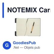 NOTEMIX Carnet A5 RPET et stylo - Miniature 4