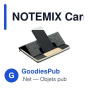 NOTEMIX Carnet A5 RPET et stylo - Miniature 5