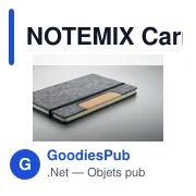 NOTEMIX Carnet A5 RPET et stylo - Miniature 7