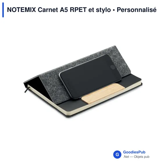 NOTEMIX Carnet A5 RPET et stylo - Image 9