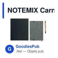 NOTEMIX Carnet A5 RPET et stylo - Miniature 10