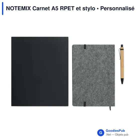 NOTEMIX Carnet A5 RPET et stylo - Image 10